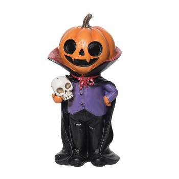 Gallerie II Kid with Pumpkin Head Halloween Figure