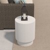 CAVINAS Coffee Tables for Living Room Barrel Coffee Table Minimalist Center Table Suitable for Apartment Office, Bedroom or Garden Sofa - 4 of 4