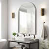 SpassWay Arch Metal Bathroom/Vanity Mirror Decorative Wall Mirror for Living Room Bathroom Bedroom Entryway Black/Gold/Silver - 4 of 4