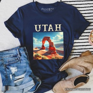Iconic Delicate Arch Utah State T-Shirt, Arches National Park Landscape Tee and Western Nature Souvenir | OrnamentallyYou - 1 of 4