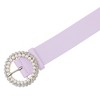 INSPIRE CHIC Women's Rhinestones Pearl Buckle Fashion Sweet Belts - 2 of 4