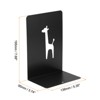 Unique Bargains Giraffe L-Shaped Metal Desk Organizer Bookend for Stationery Desktop Office Accessories - 2 of 4