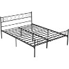 Metal Bed Frame with Under-Bed Storage - Noise-Free Design, 800lb Capacity, Heart-Twist Pattern, Industrial Style, Easy Assembly - 4 of 4