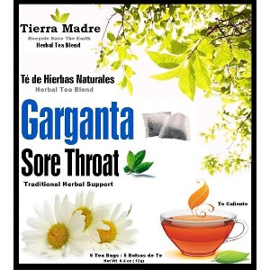 Tierra Madre Garganta Tea Tradiconal Herbal Support - 10 Pack of 5 tea Bags / 0.2 Ounces - 1 of 1