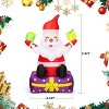 Christmas Inflatable Santa Claus (6Ft),Xmas Blow Up Yard Decor with Lights,Tethers & Stakes,Perfect for Outdoor Yard,Garden - 4 of 4