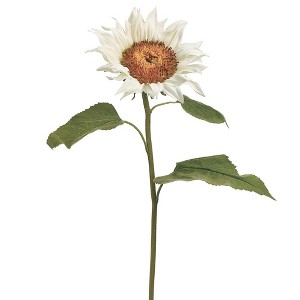 Allstate Floral Sunflower Artificial Floral Spray - 25" - White - 1 of 4