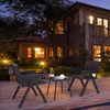 Costway 3 PCS Patio Wicker Chair Set, Rattan Furniture Set with Quick Dry Foam Padding - 4 of 4