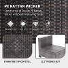 Garvee 7-Piece Outdoor Sofa Set, Wicker Sectional Patio Furniture with Cushions, Rattan Modular Couch for Balcony, Garden, or Terrace - 4 of 4