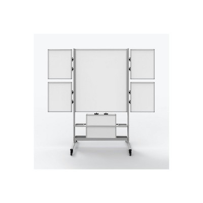 Luxor Collaboration Station Mobile Whiteboard Aluminum COLLAB-STATION