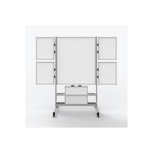 Luxor Collaboration Station Mobile Whiteboard Aluminum COLLAB-STATION - 1 of 4