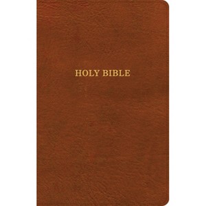 KJV Thinline Bible, Burnt Sienna Leathertouch - by  Holman Bible Publishers (Leather Bound) - 1 of 1