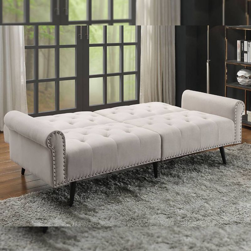 82&#34; Eiroa Sofa Beige Fabric - Acme Furniture, 1 of 9