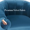 Kumasinova Velvet Swivel Accent Chair,360° Rotating Single Sofa Lounge Chair,Comfy Upholstered Barrel Chair for Living Room & Bedroom,Apartment - 4 of 4