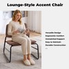 FERPIT Metal Framed Accent Chair, Minimalist Style Lounge Chair For Living Room Bedroom Office Apartment With Solid Metal Frame - 3 of 4
