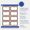 Avery Business Cards, 2" x 3.5", Gold-Red-Green Plaid, Matte, 80ct - 3 of 4