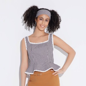 Women's Game Day Tie Back Peplum Top - Wild Fable™ - 1 of 4