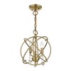 Livex Lighting Aria 3 - Light Chandelier in  Antique Brass - 3 of 4