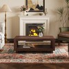 47.2*23.6*18in Modern Minimalist MDF Natural Wood-colored Rectangular Coffee Table for Living Room. - 3 of 4