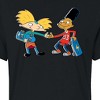 Women's - Hey Arnold! - Arnold and Gerald Skateboard Cropped Graphic T-Shirt - 2 of 4