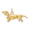 Black Bow Jewelry 14k Yellow Gold 3D Dachshund Pendant - 3 of 4