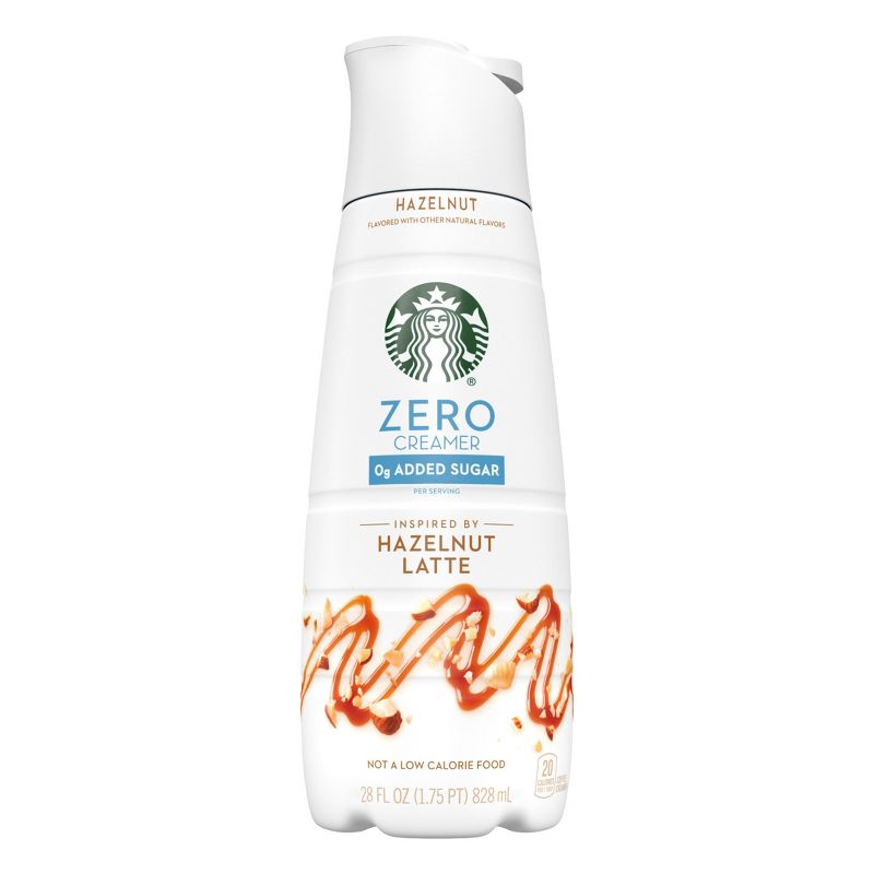 Starbucks Zero Sugar Hazelnut Latte Coffee Creamer - 28 fl oz, 1 of 10