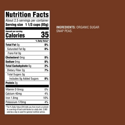 Fresh Organic Steam-in-Bag Sugar Snap Peas - 8oz - Good & Gather™