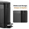 LunaLulinlk Black Stainless Steel 1.6 Gallon Bathroom Trash Can with Lid, Small Trash Can - 3 of 4