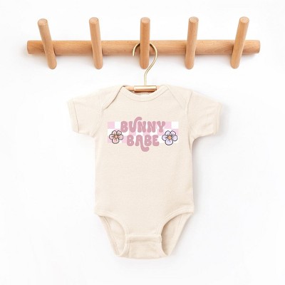 The Juniper Shop Bunny Babe Flowers Baby Bodysuit