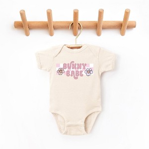 The Juniper Shop Bunny Babe Flowers Baby Bodysuit - 1 of 2