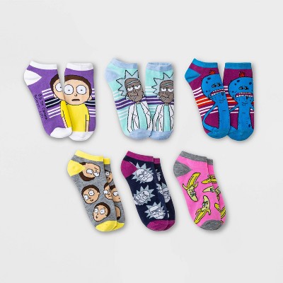 Women's Rick & Morty 6pk Low Cut Socks - Navy 4-10