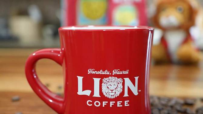 Lion Coffee 100% Kona Medium Roast Whole Bean Coffee - 7oz, 2 of 5, play video