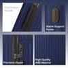Blue 3-Piece Premium ABS Luggage Set-20", 24", and 28" Suitcases with Silent Spinner Wheels, and TSA-Approved Lock-Durable - 3 of 4