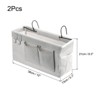 Unique Bargains Bunk Bed Caddy Bedside Hanging Organizer Storage Bag with Hooks 2 Pcs - 2 of 4