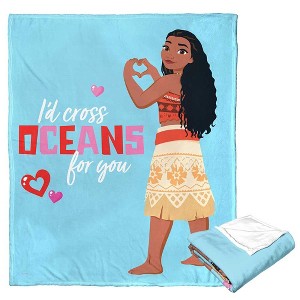 Disney Moana Cross Oceans For You Silk Touch Throw Blanket 50x60 Inches - 1 of 4