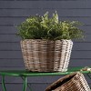 Plum & Post Woven Dry Basket Planter 21.25" - 2 of 2