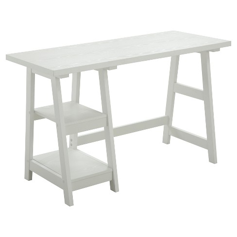 Designs2go Trestle Desk White Johar Furniture Target