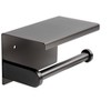 ALFI ABTPP66-BB Brushed Black PVD Stainless Steel Toilet Paper Holder with Shelf - 2 of 4