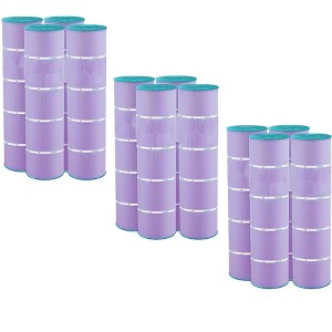 Hurricane 12 Pack HF7459-04P Platinum Purple Pool Filter Cartridge for PJAN85, Unicel C-7459, Filbur FC-0800, Jandy Industries CCL-340,CV 340 - 1 of 4