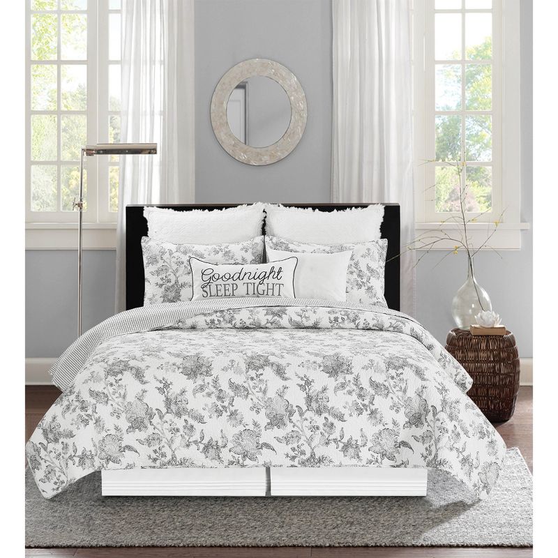 C&F Home Miriam Floral Cotton Quilt Set  - Reversible and Machine Washable, 2 of 10