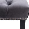 NicBex Upholstered Tufted Ottoman Velvet Foot Stool Entryway Bench with Ground Protection for Living Room, Entryway - 4 of 4