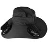 LakeForest "Outdoor Sun Hat with 2 Rechargeable Fans, Solar Powered, UPF50+, Breathable Mesh for Hiking & Fishing" Black - 2 of 4