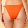 Women's Ribbed Texture Low-Rise High Leg Extra Cheeky Side-Tie Bikini Bottom - Wild Fable™ - 2 of 4