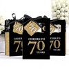 Big Dot of Happiness Adult 70th Birthday - Gold - Birthday Party Favor Boxes - Set of 12 - 3 of 4