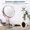 Vanity Mirror with Lights, Adjustable Height Double-Sided Makeup Mirror,1x/10x True HD Magnifying , 360° Rotation Vanity, Touch Control,Gift - 3 of 4