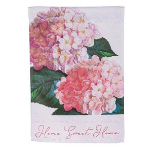 Pink Hydrangea Suede Garden Flag - 1 of 1