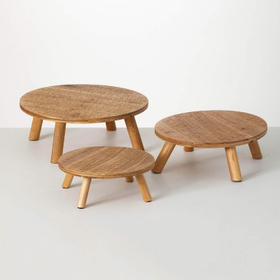 Sullivans Graduating Sized Wooden Risers Set of 3, 14.25"L, 12"L & 9.5"L Brown