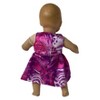 Doll Clothes Superstore Fuschia Print Dress Fits 15-16 Inch Baby Dolls - 4 of 4