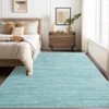 Washable Solid Living Room Rugs, Indoor Modern Non Slip Bedroom Carpet, Low Pile Contemporary Area Rug for Home Decor - 4 of 4
