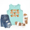 The Juniper Shop Coquette Oranges Chart Youth Tank Top - L - Seafoam - 2 of 4