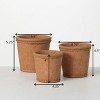 Sullivans Adobe Monochrome Ceramic Planter Set of 3, 5.25"H, 4.5"H & 4"H Brown - 4 of 4